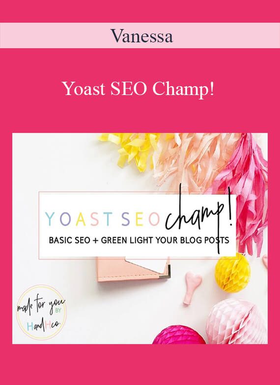 Vanessa - Yoast SEO Champ!