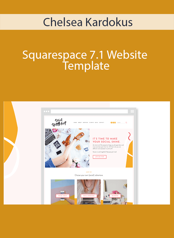 Chelsea Kardokus - Squarespace 7.1 Website Template The Social Sweetheart