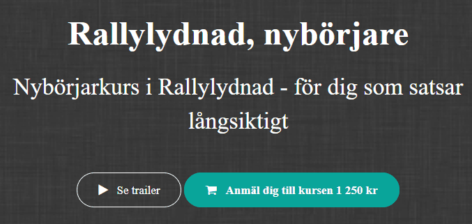 Rallylydnad, nybörjare